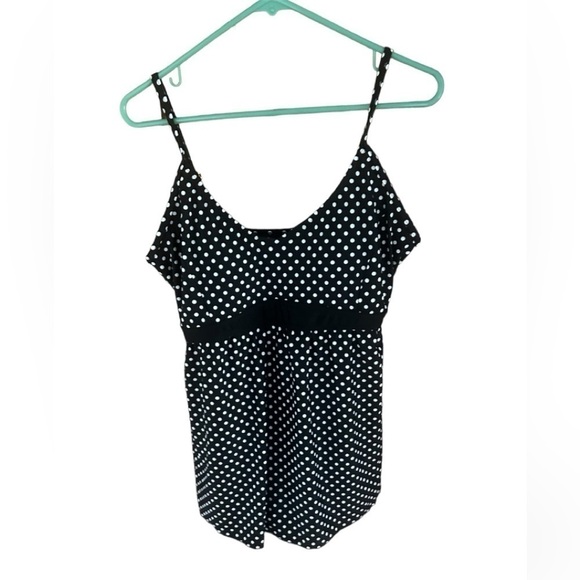 Swimsuits For All Other - Swimsuit For All S4aSwim Polka Dot One Piece Swimsuit Black/ White Plus Size 16